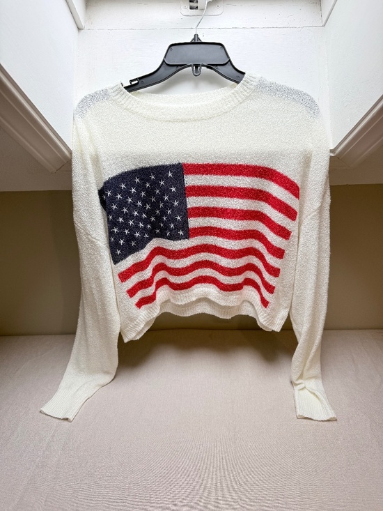 Altar'd State Sweaters - Altar’d State Summer Cropped American Flag Patriotic USA Fourth of July Sweater